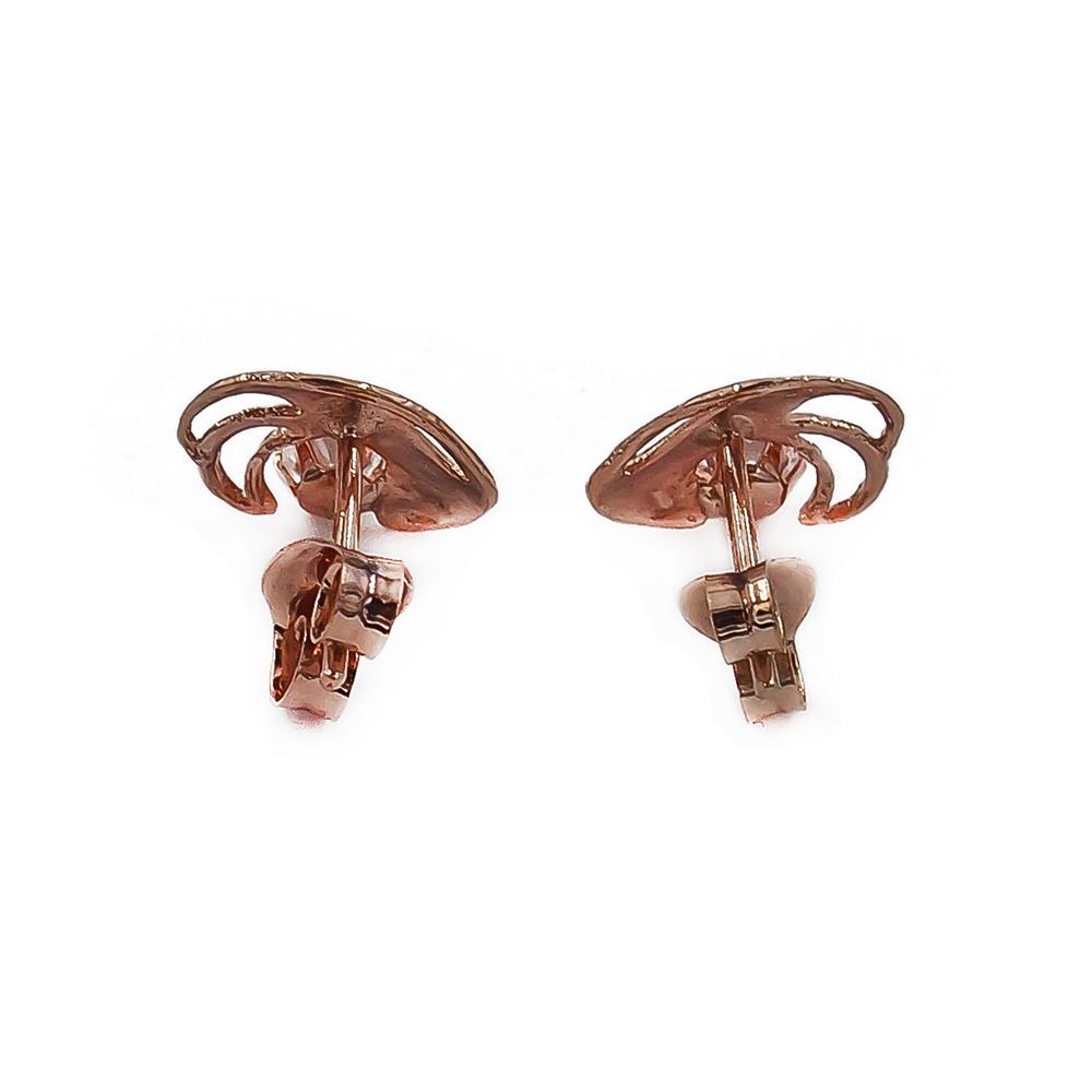 Kultaiset kirkaskiviset filigraanipisara korvakorut tappi #1