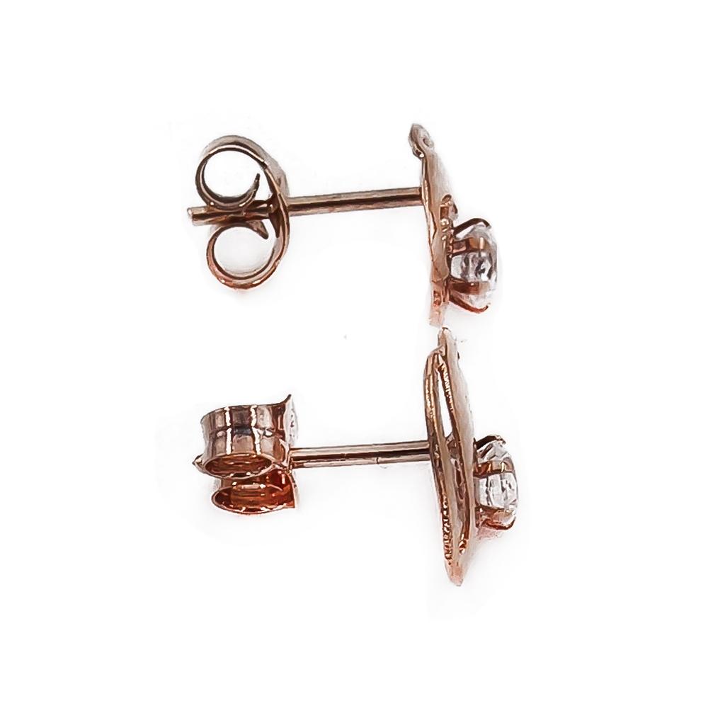 Kultaiset kirkaskiviset filigraanipisara korvakorut tappi #2