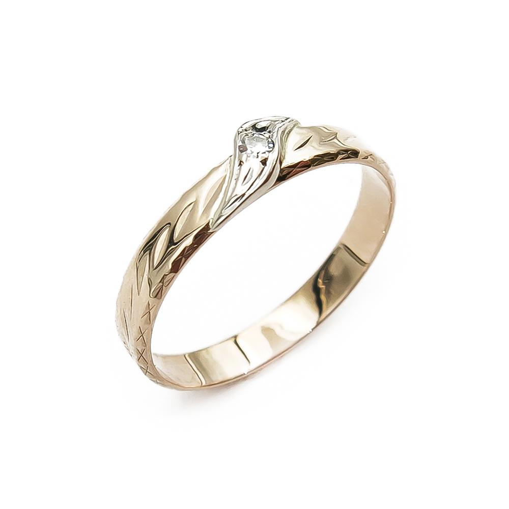 Timanttisormus kuvioitu 0,03ct 16,5mm #0