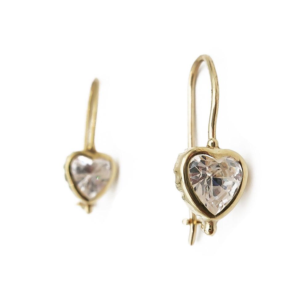 Sydän koukkukorvakorut #0