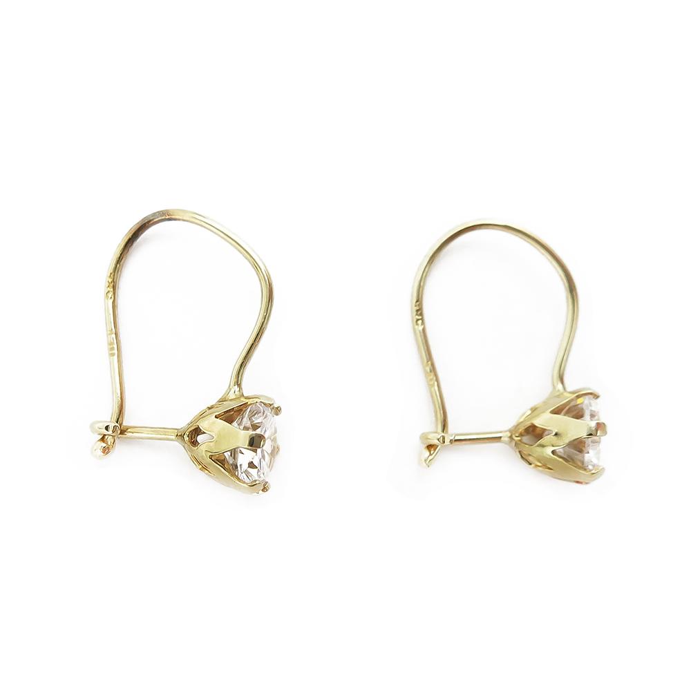 Koukkukorvakorut kirkkain kivin #2