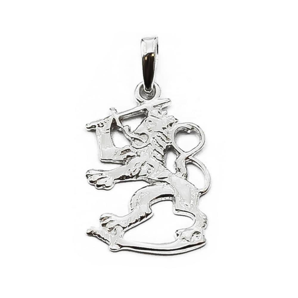 Hopeinen suomileijonariipus #0