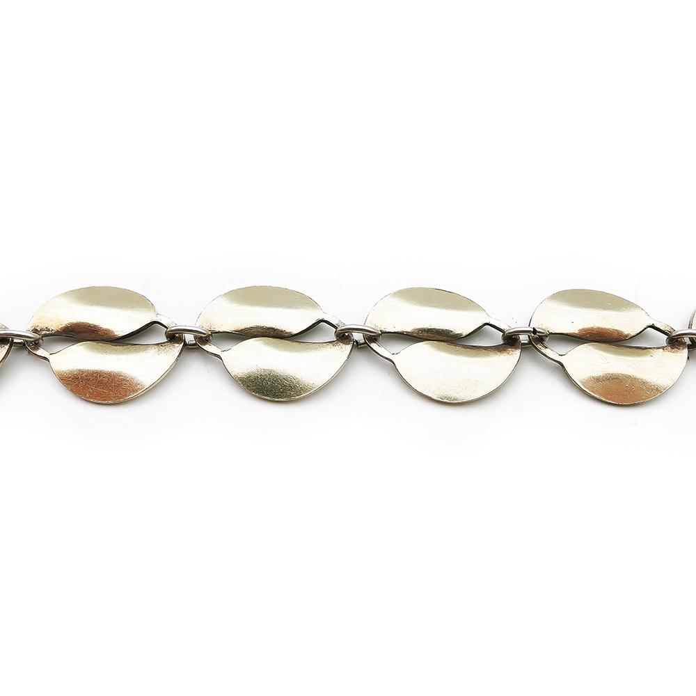 Norjalainen hopeinen kullattu ja valkoinen emalikaulakoru 39cm lev.13mm Willy Winnaes, David Andersenille #3