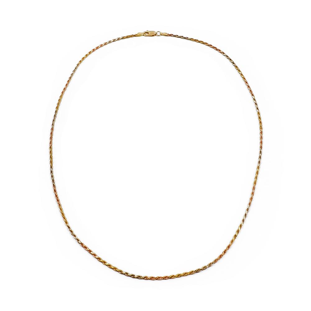 18k Kultainen cordell kaulaketju 50cm #0