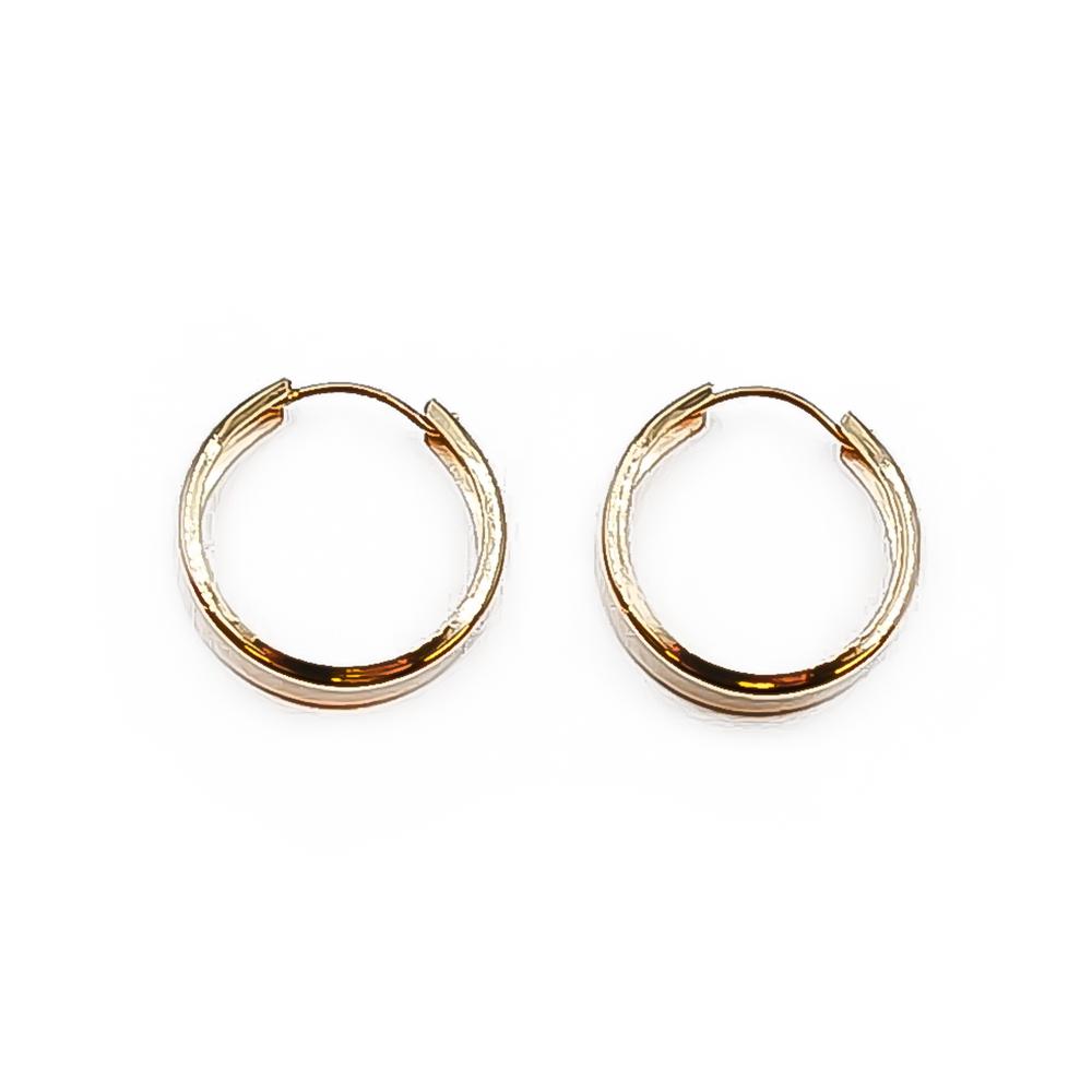 Kultaiset flakka korvarenkaat #2