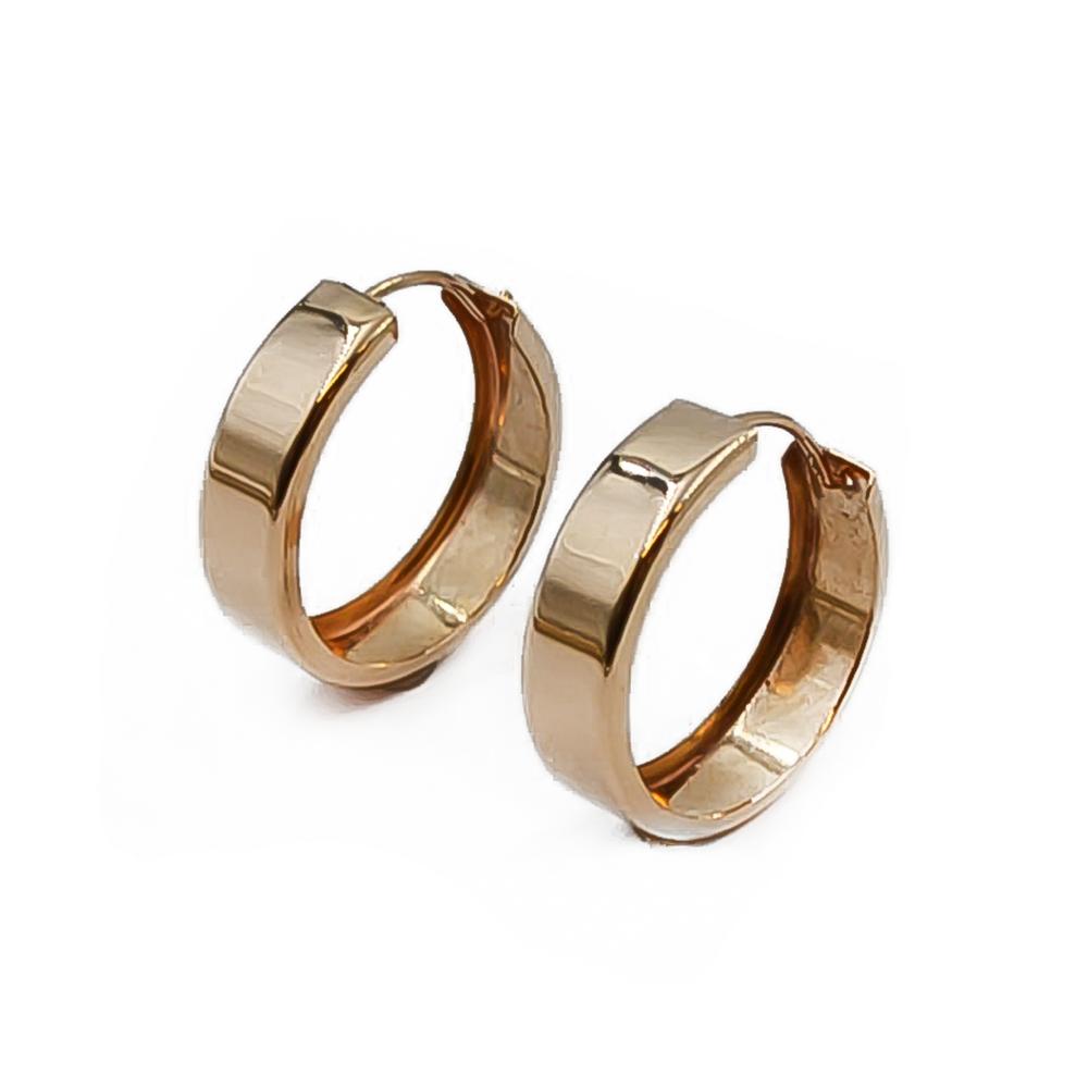 Kultaiset flakka korvarenkaat #0