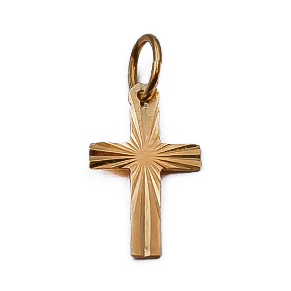 Kultainen ristiriipus timanttileikkauksella #0