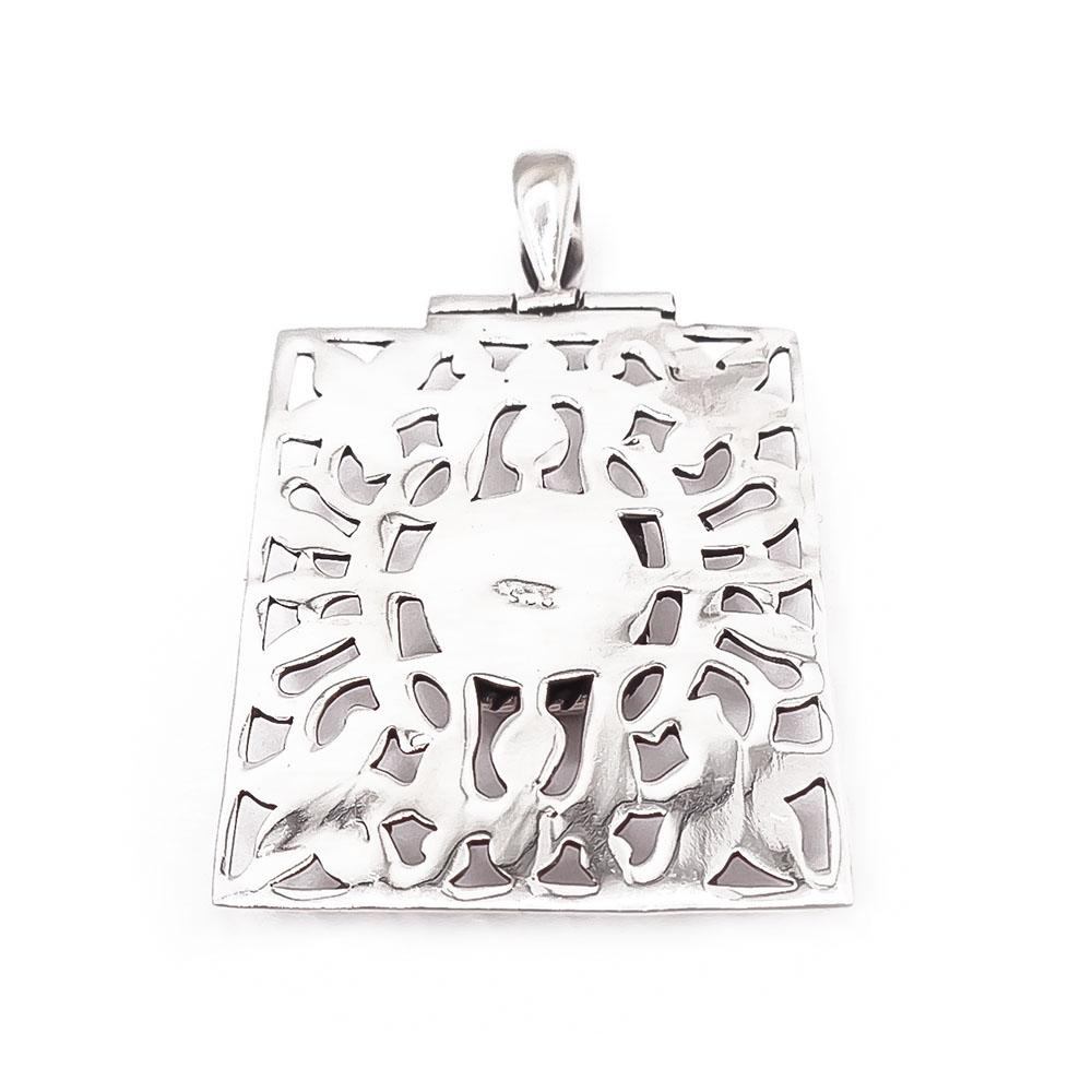 Hopeinen riipus spectroliitti #2