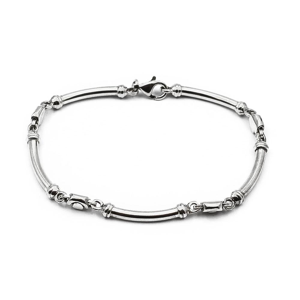 Hopeinen palaranneketju 19,5cm #0