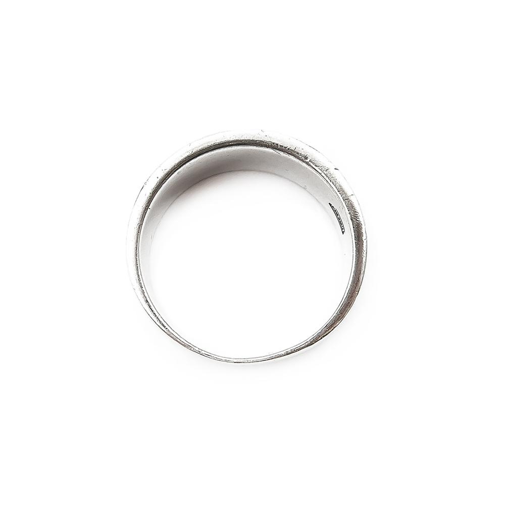 Hopeinen kuvioitu sormus 20,75 #2