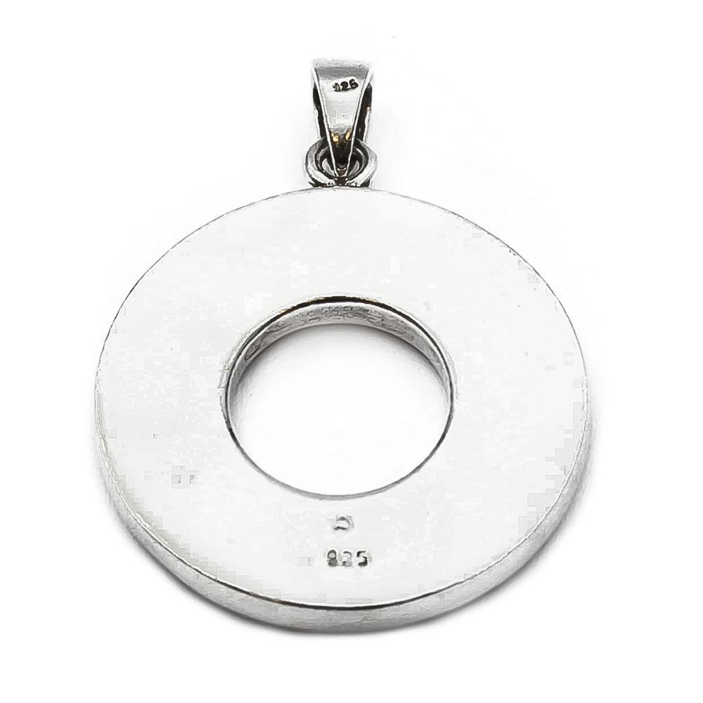 Hopeinen helmiäisriipus #1