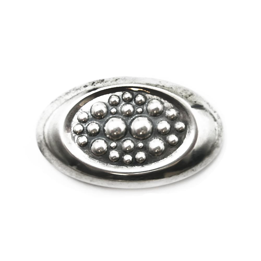 Hopearintaneula pallokuvioin #0