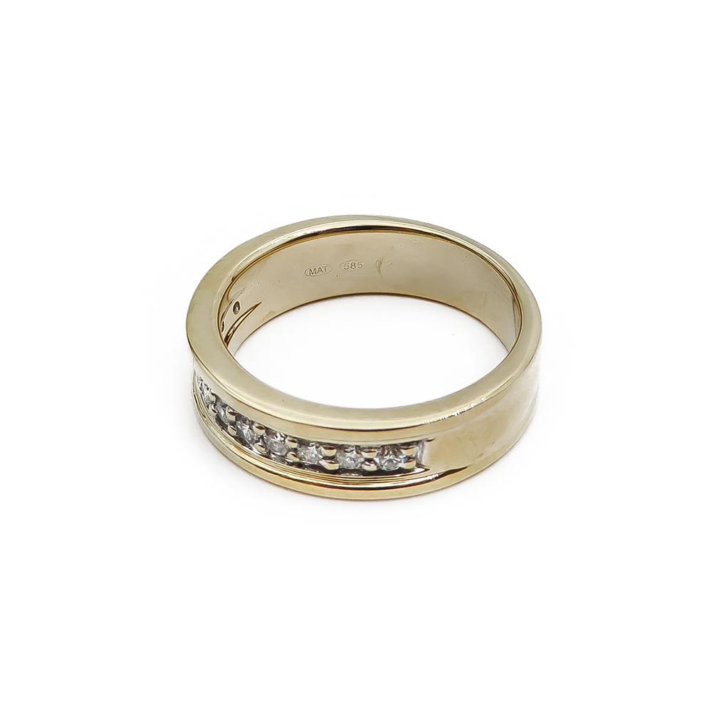 Kultainen timanttisormus 17,25mm 0,22ct #3