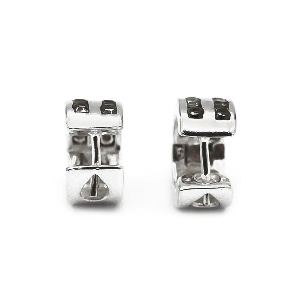 Hopeiset korvarenkaat zirkonioilla #3