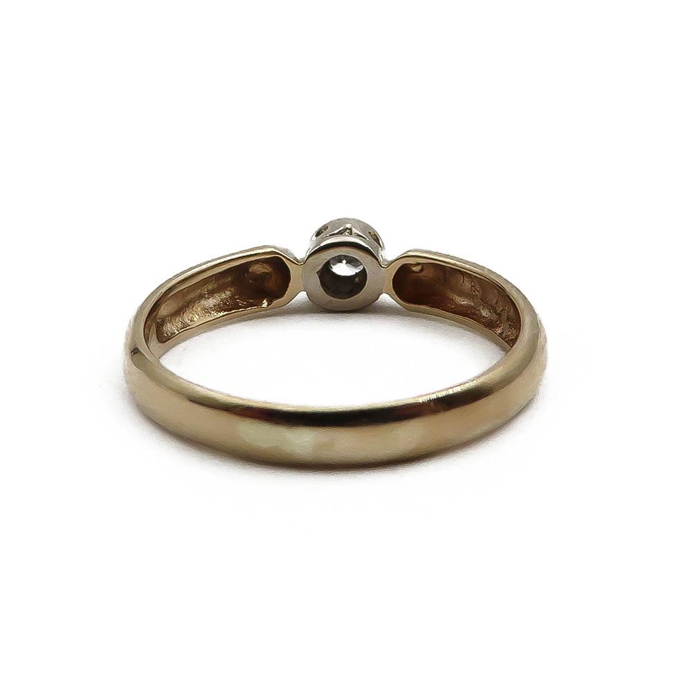 Kultainen timanttisormus 16,75mm 0,10ct #3