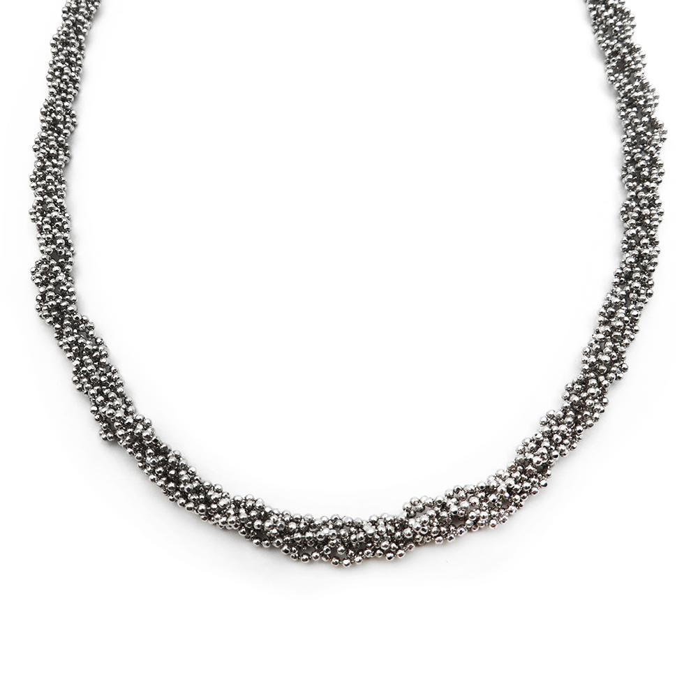 Hopeinen kaulakoru 41,5cm #0