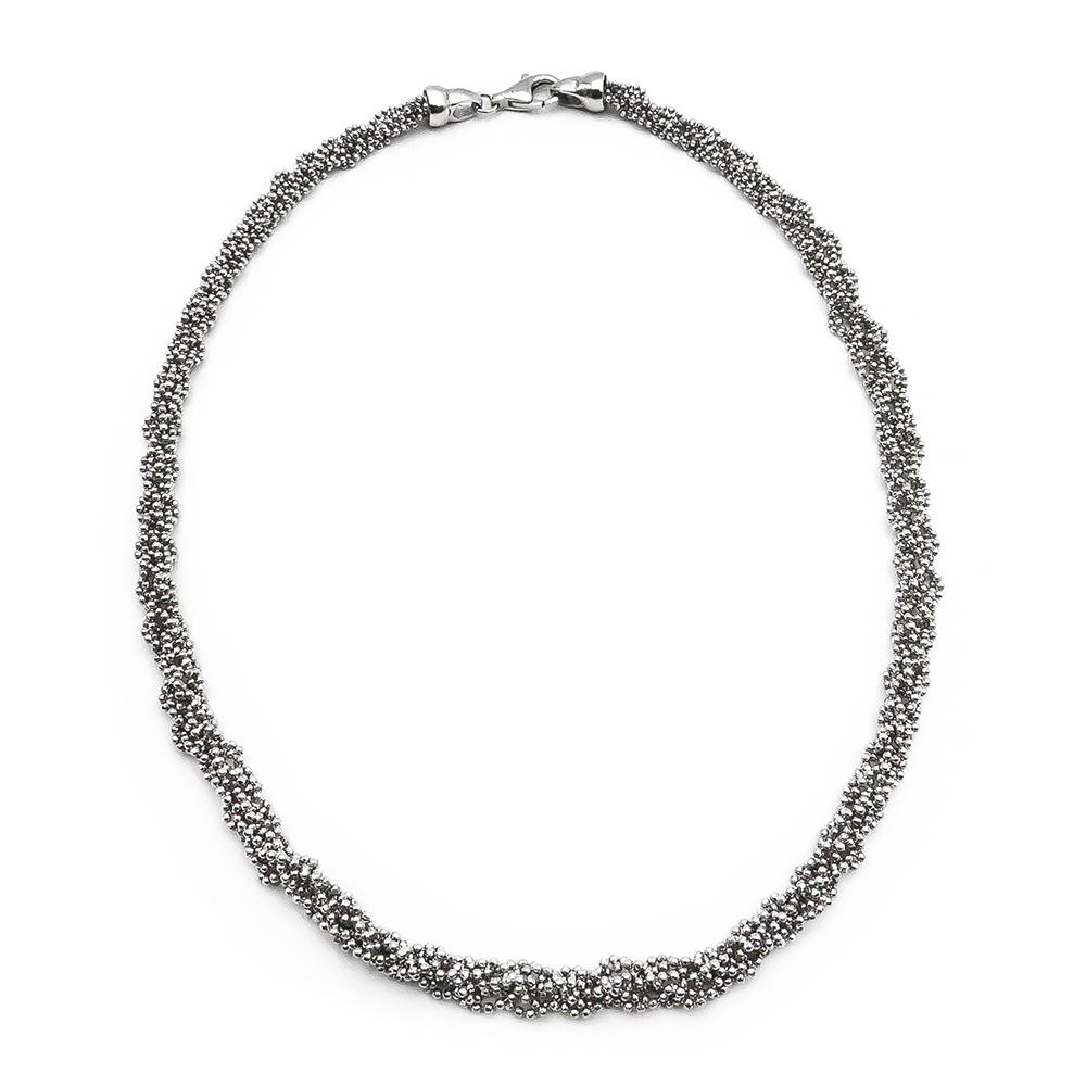 Hopeinen kaulakoru 41,5cm #1