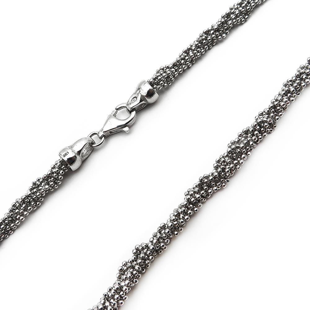 Hopeinen kaulakoru 41,5cm #2