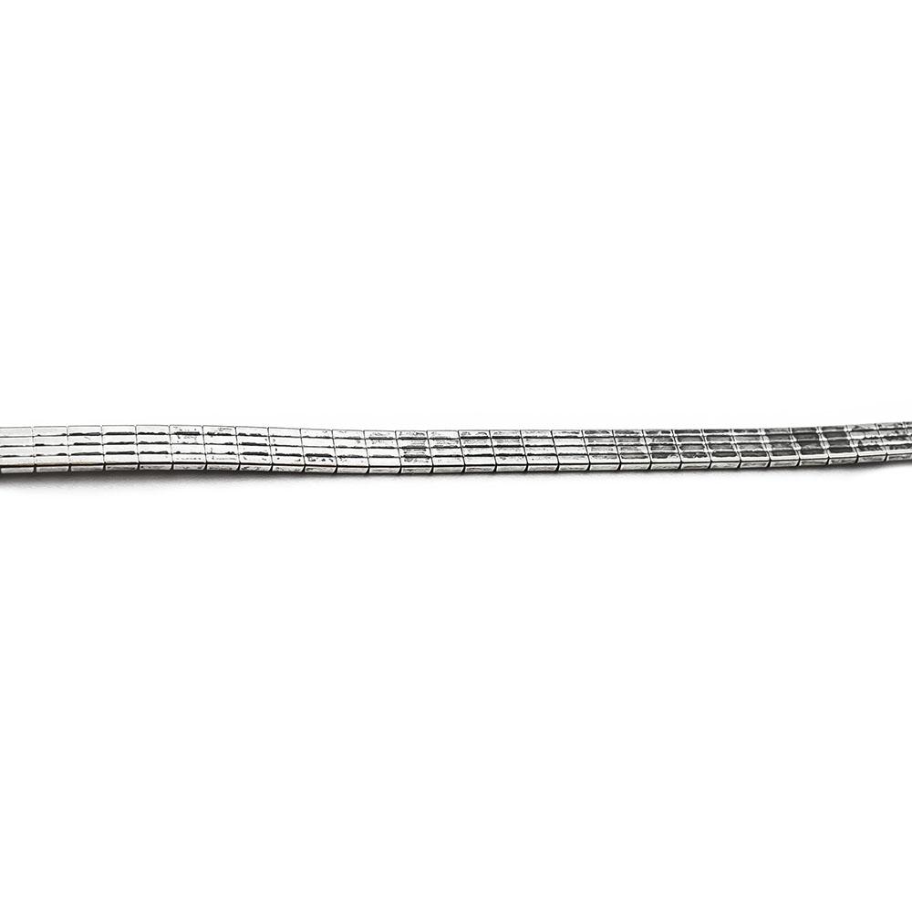 Hopeinen litteä ranneketju 19,5cm #2