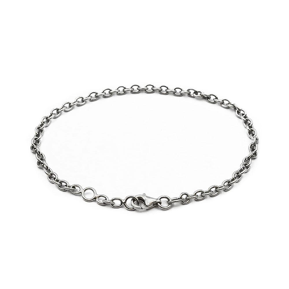 Hopeinen ranneketju 18,5/20cm #0