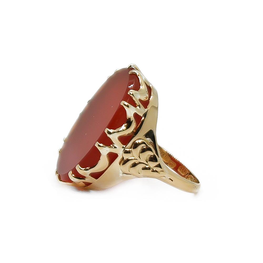 18k Sormus Karneolilla #0