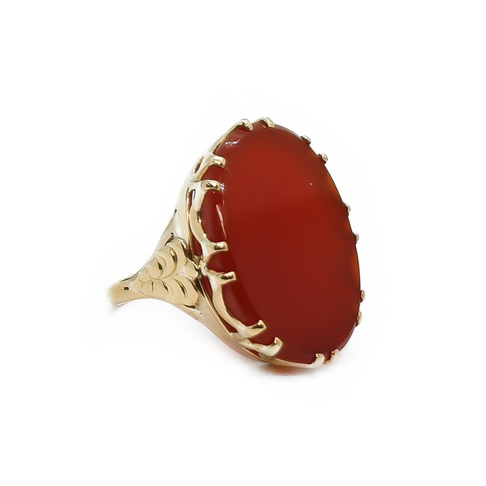 18k Sormus Karneolilla #1