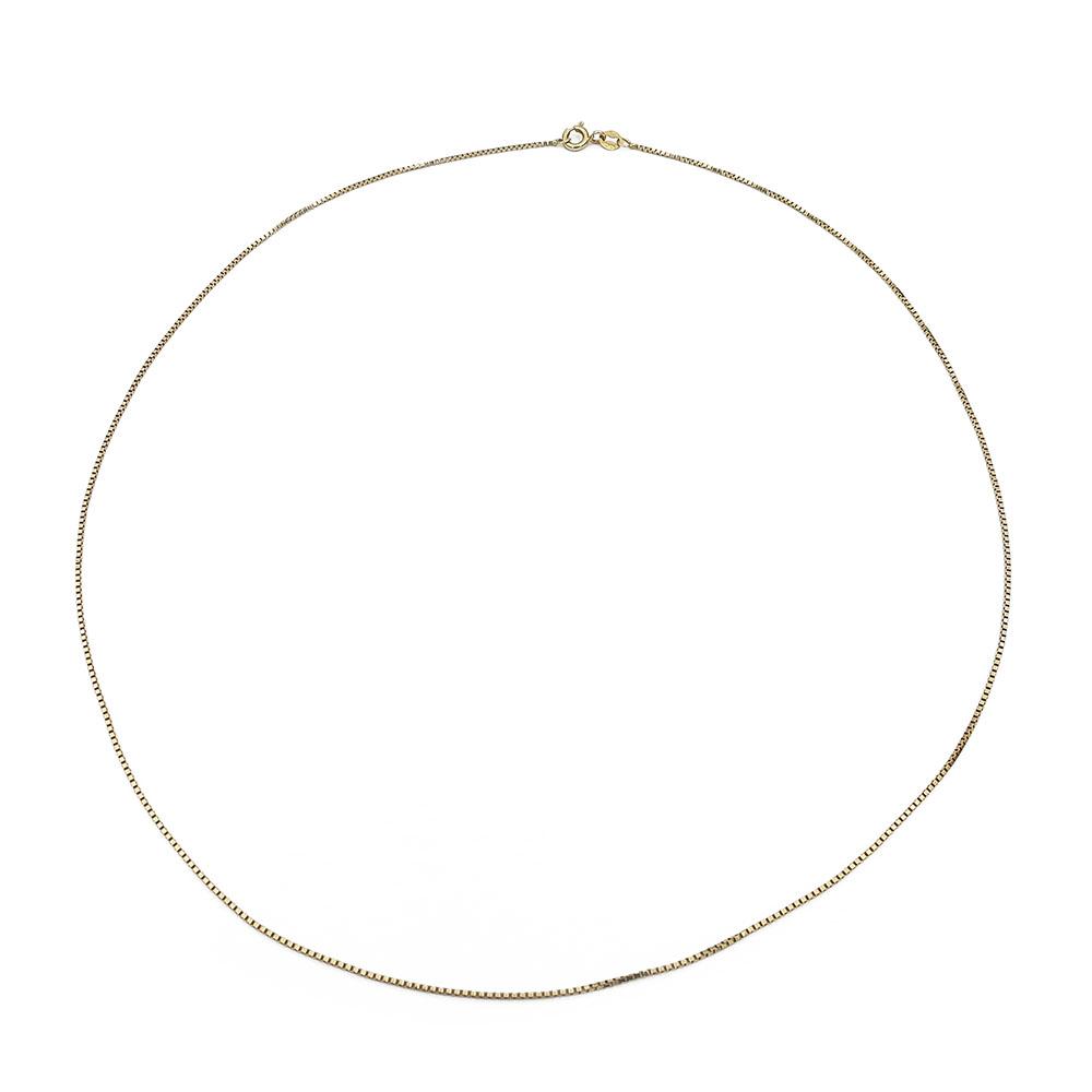 Kultainen venetsiaketju 45cm 0.50mm #0