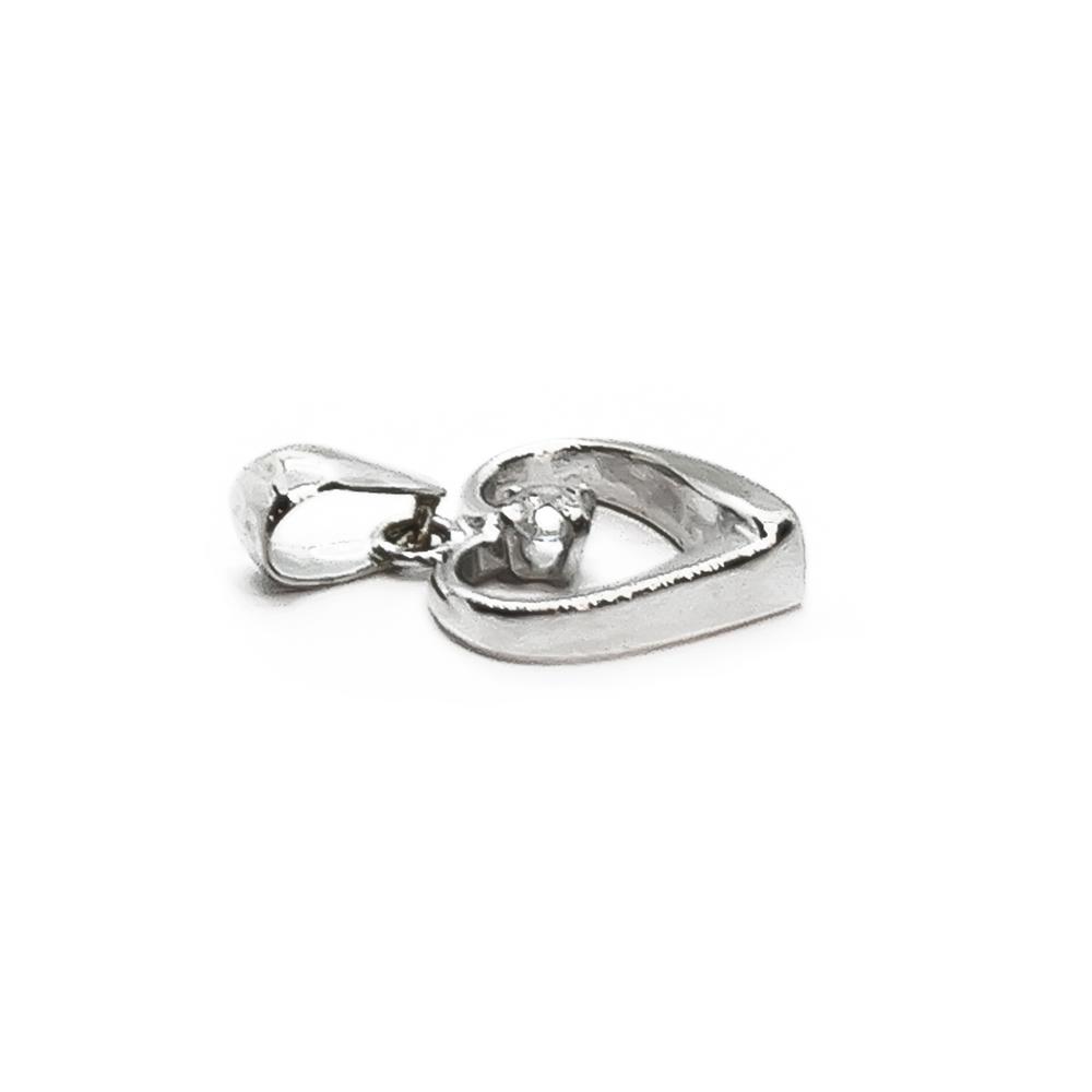 VK sydänriipus kirkkaalla kivellä #1