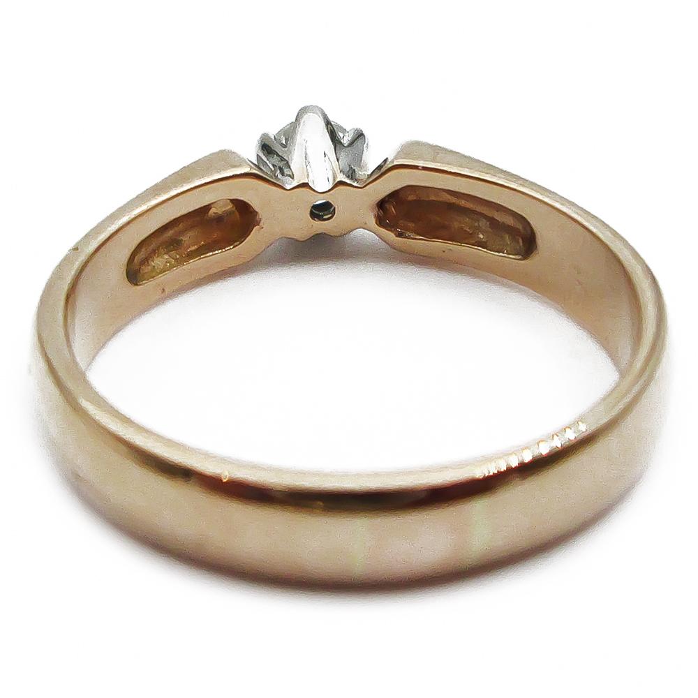 18K Kultainen timanttisormus 17,65mm 0,2ct #2