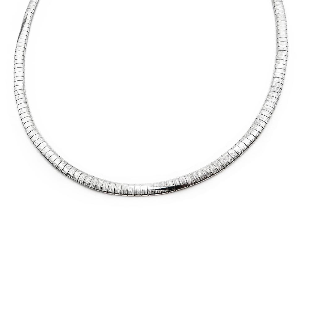 Hopeinen panta-kaulakoru 41cm #3