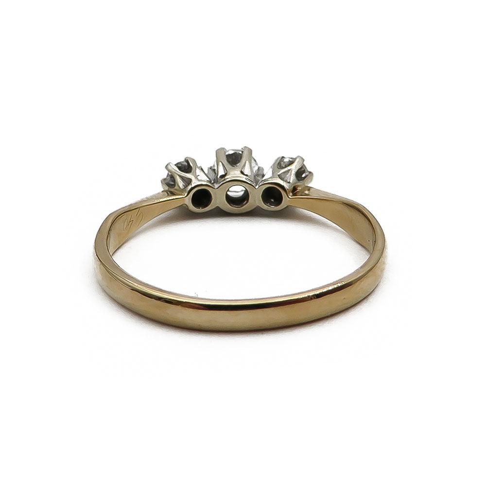 18k Timanttisormus 17,25mm 1kpl 0,20ct. 2kpl 0,10ct #2