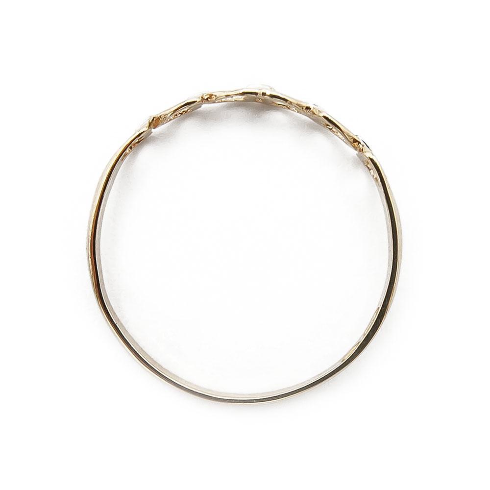 Kultainen sormus 17,0mm, avosydämet #2