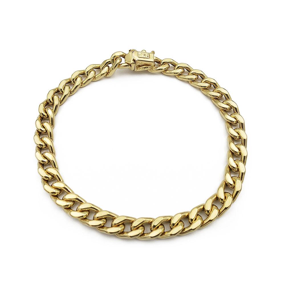 Kultainen passariketju 20cm 6mm, ontto #1