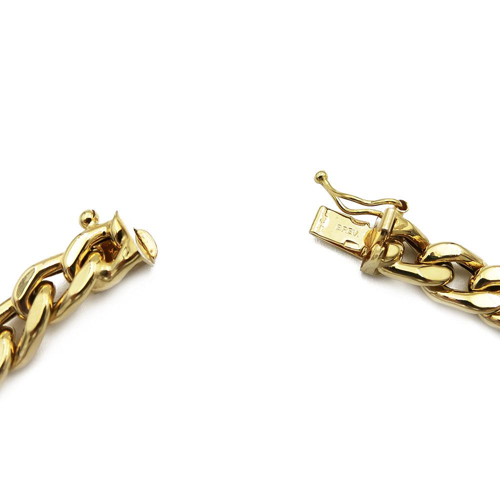 Kultainen passariketju 20cm 6mm, ontto #2