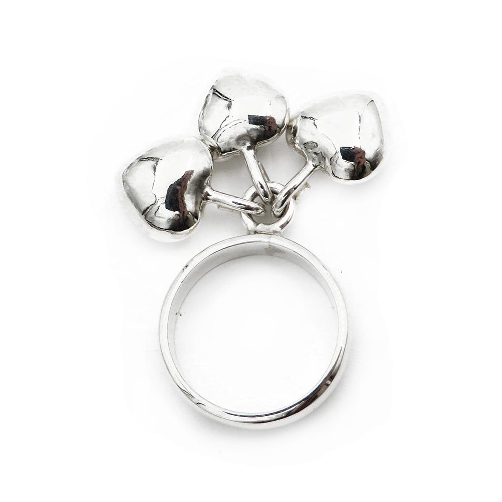 Hopeinen sydänsormus 17,50mm #2