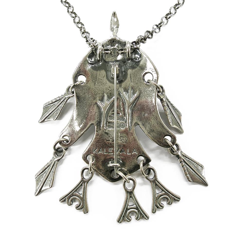 Kalevala Uhtuan Sotka Riipus/rintaneula 85cm v.-96 #2