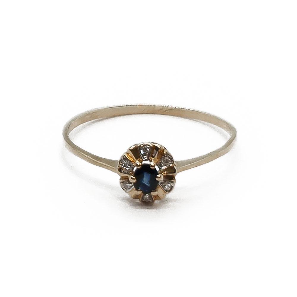 Sormus timantit ja safiiri     20,5 #3