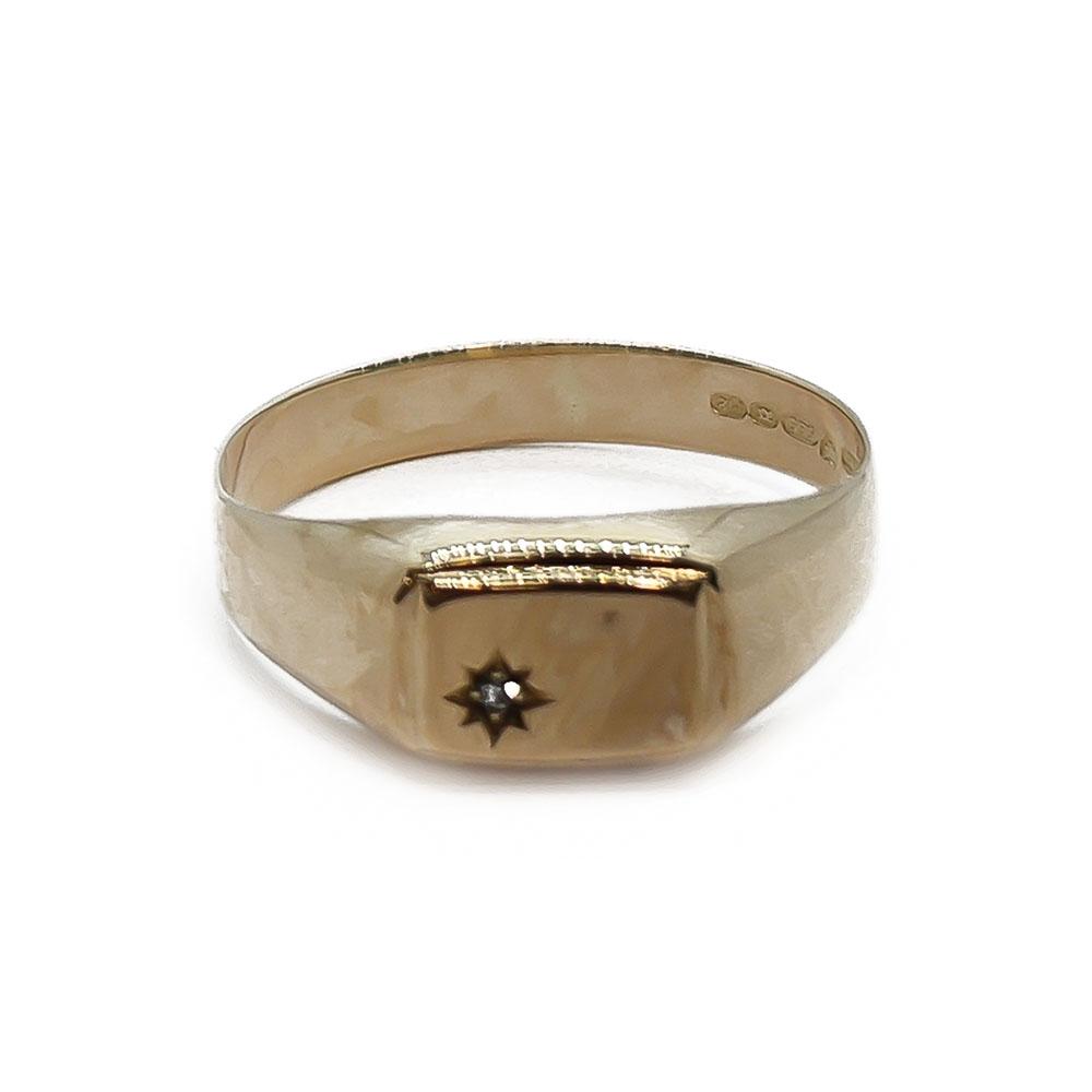 Kantasormus timantilla 21,75 #1