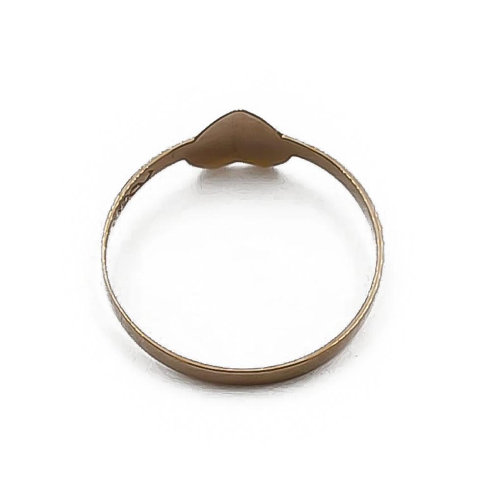 Kultainen sydänsormus koko 16+ #2