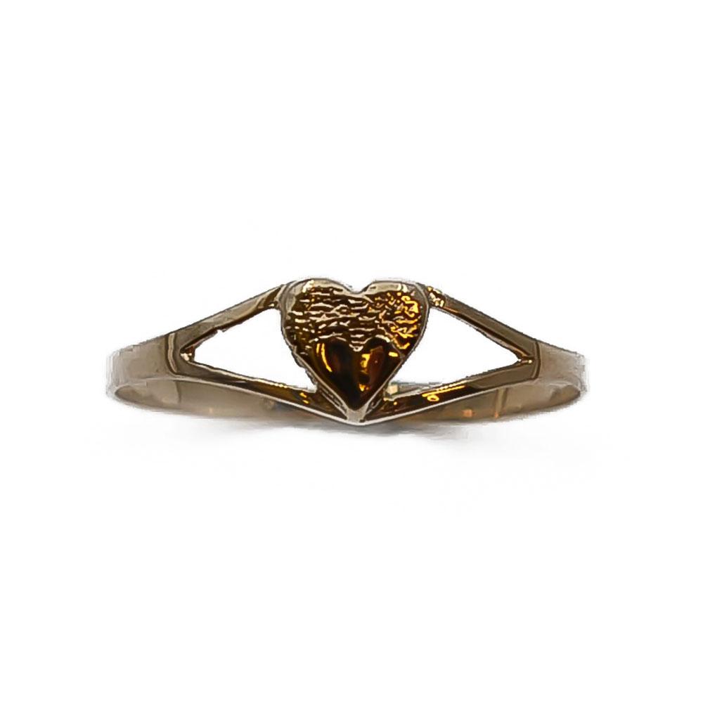 Kultainen sydämet sormus koko 17,5 #1