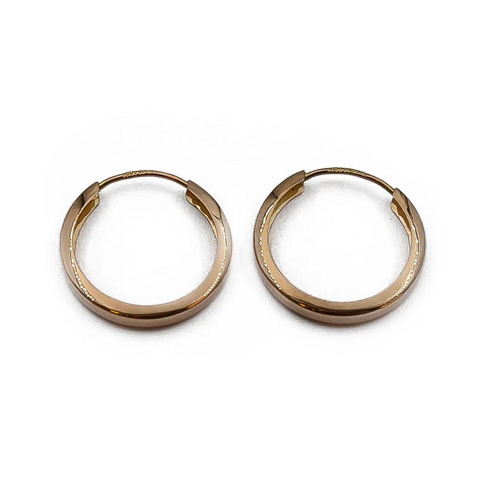 Kultaiset flakka korvarenkaat #2