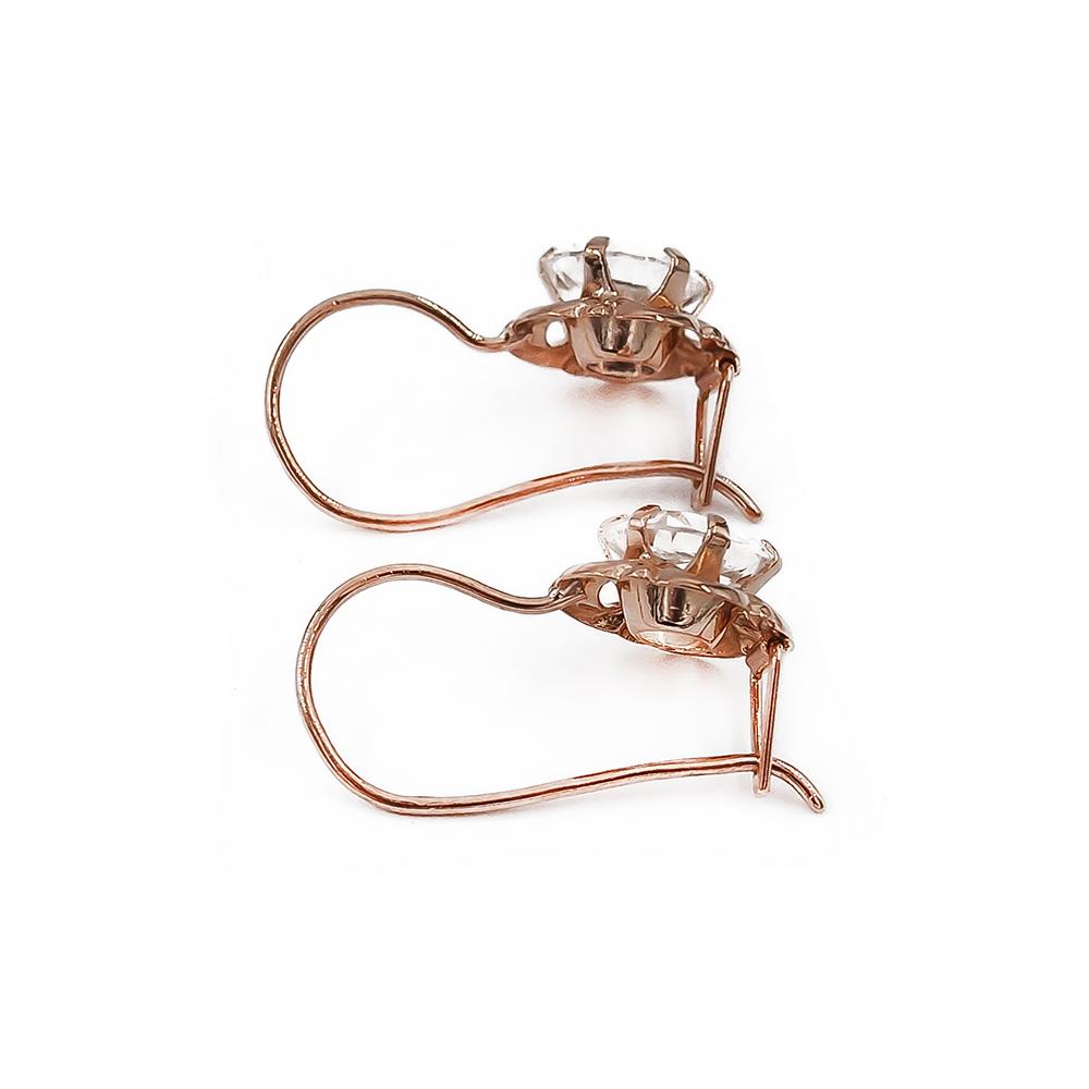 Kultaiset kirkaskiviset kukkakorvakorut koukku Nummilan Koru Ky #1