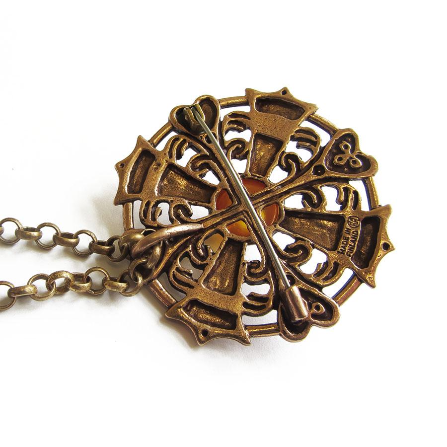 Kalevala Koru Kuukiven kaulakoru / solki, meripihka 70cm #3