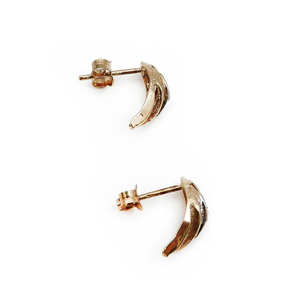 Kultaiset korvakorut 0,01ct #1