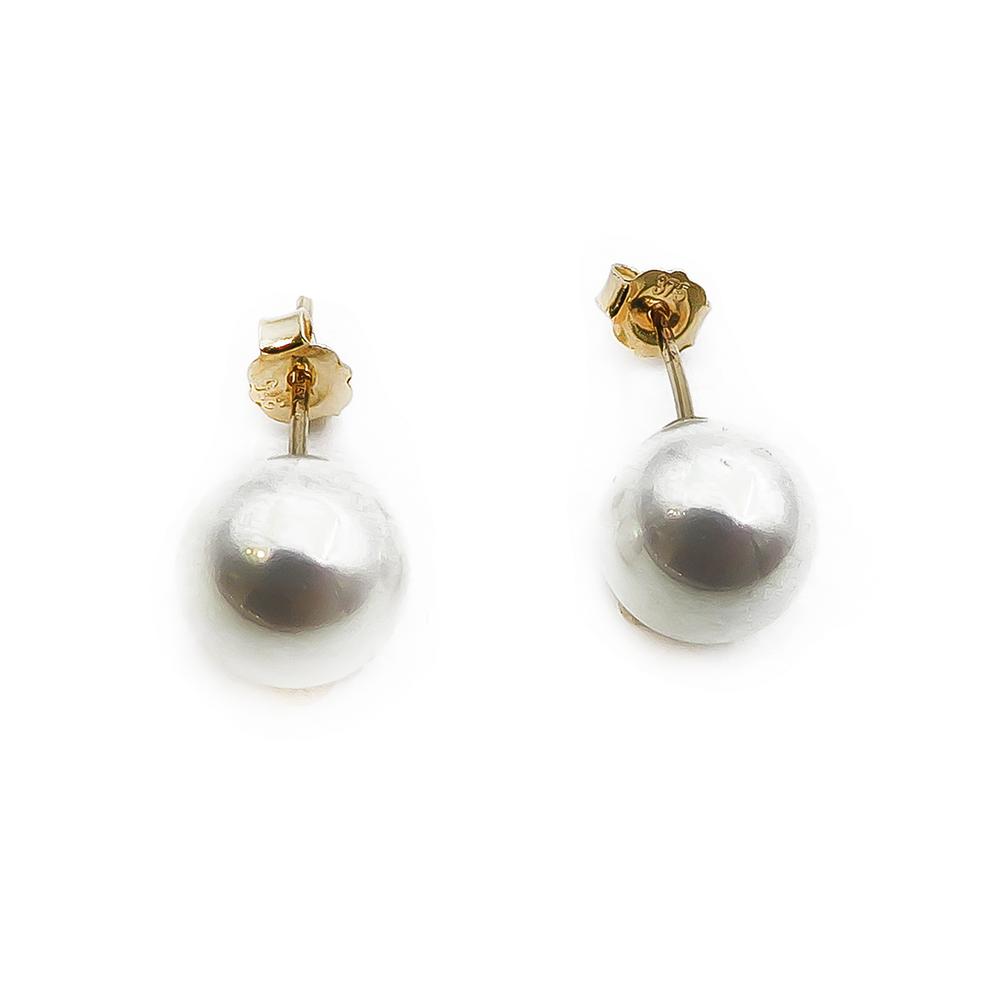 9k kultainen helmi korvakorut #0