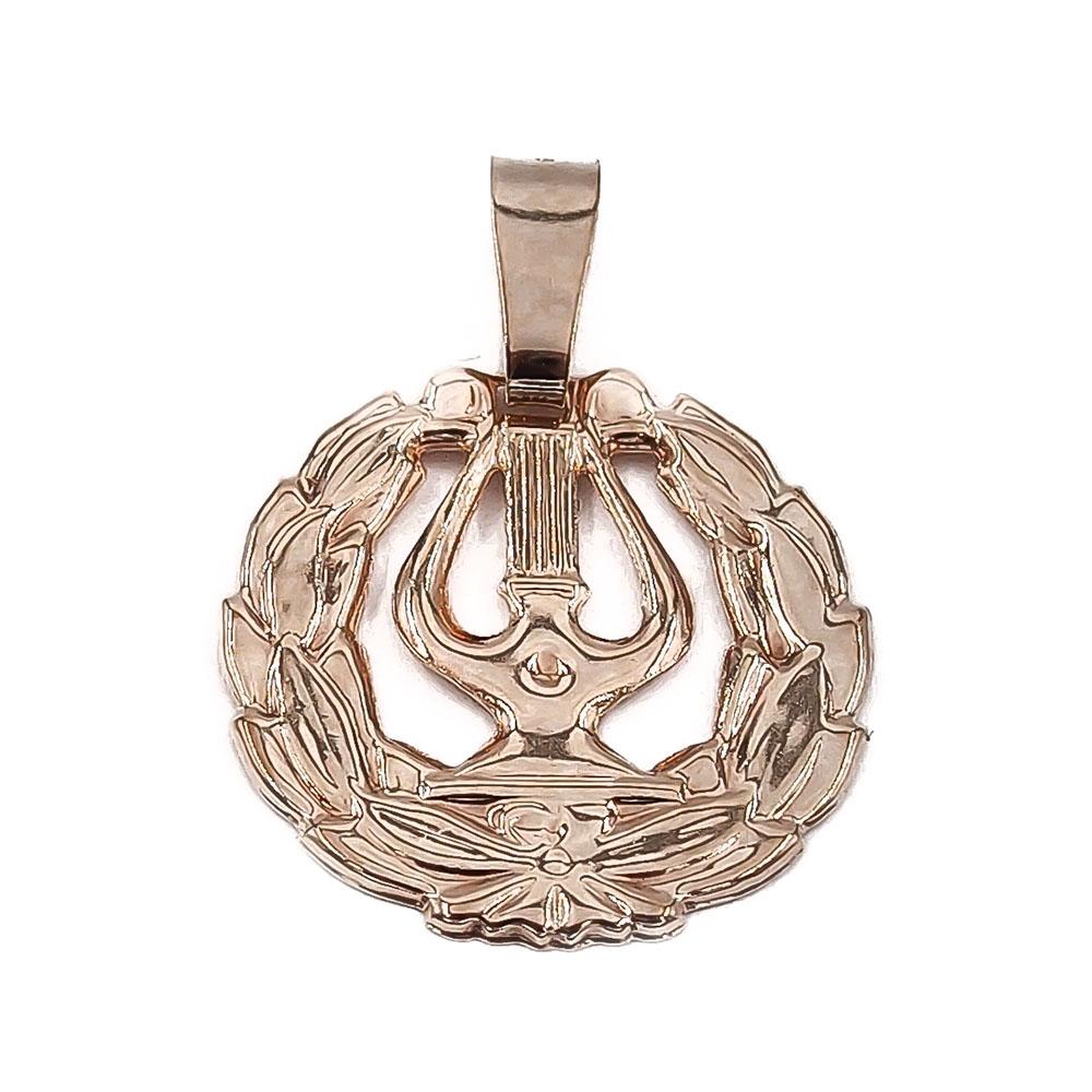 Kultainen äidinlyyrariipus RO #0