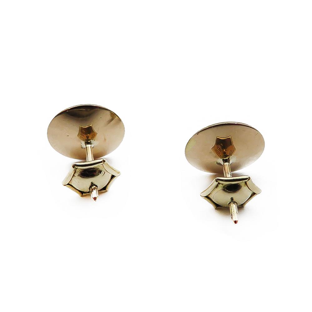 Kultaiset korvakorut 8k lila kivi #2