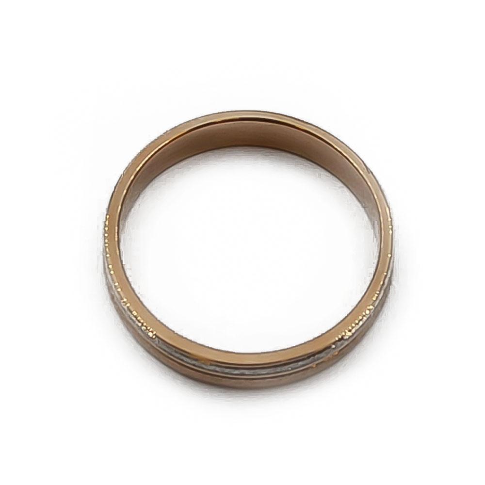 Kultainen kaksivärinen timanttileikattu sormus koko 19.5 #2