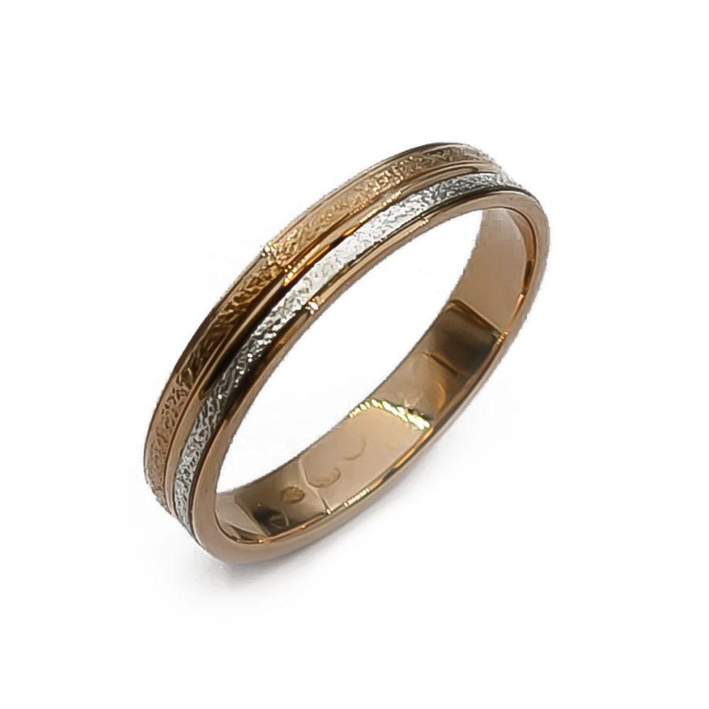 Kultainen kaksivärinen timanttileikattu sormus koko 19.5 #0