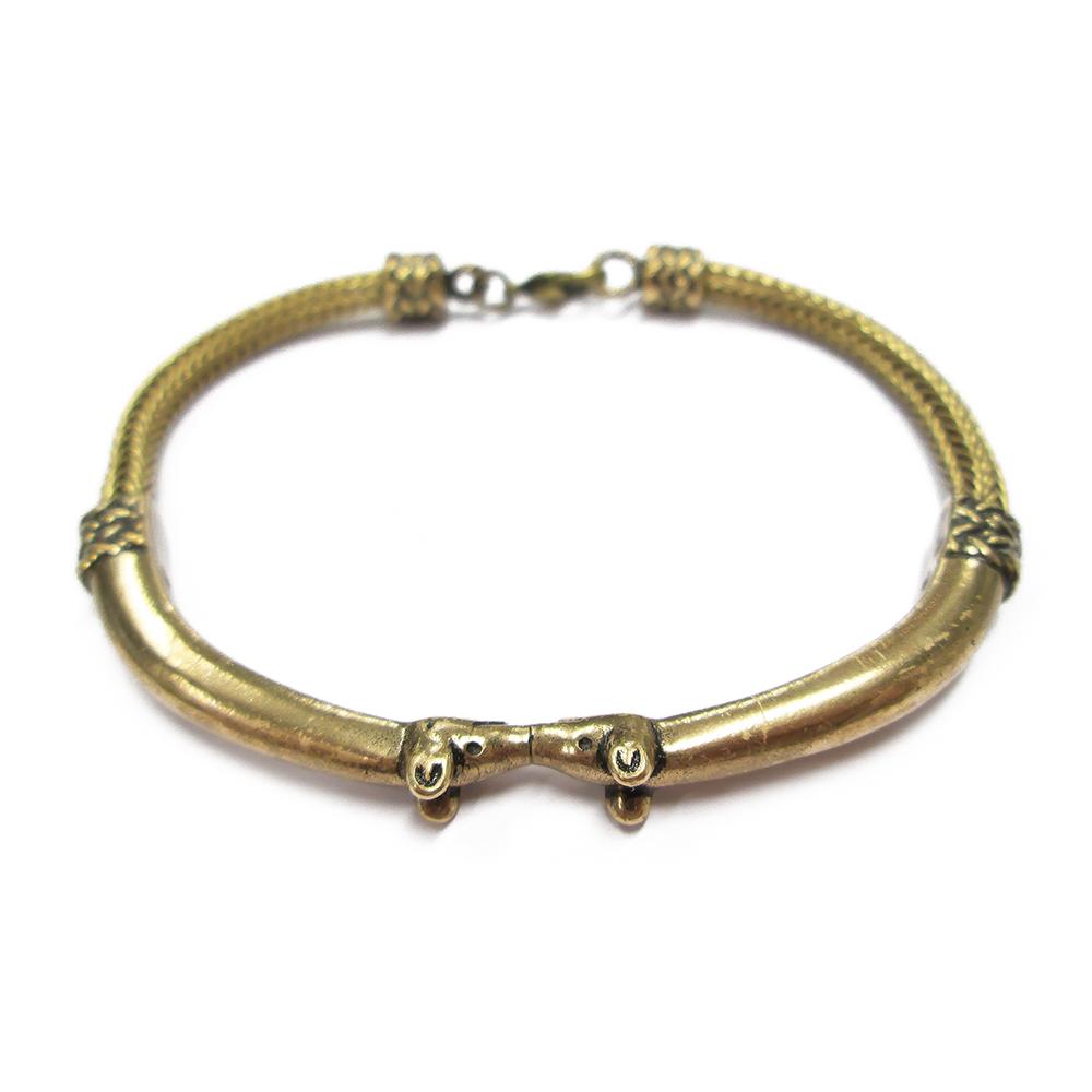 Pronssinen Hirvenpää rannekoru #0